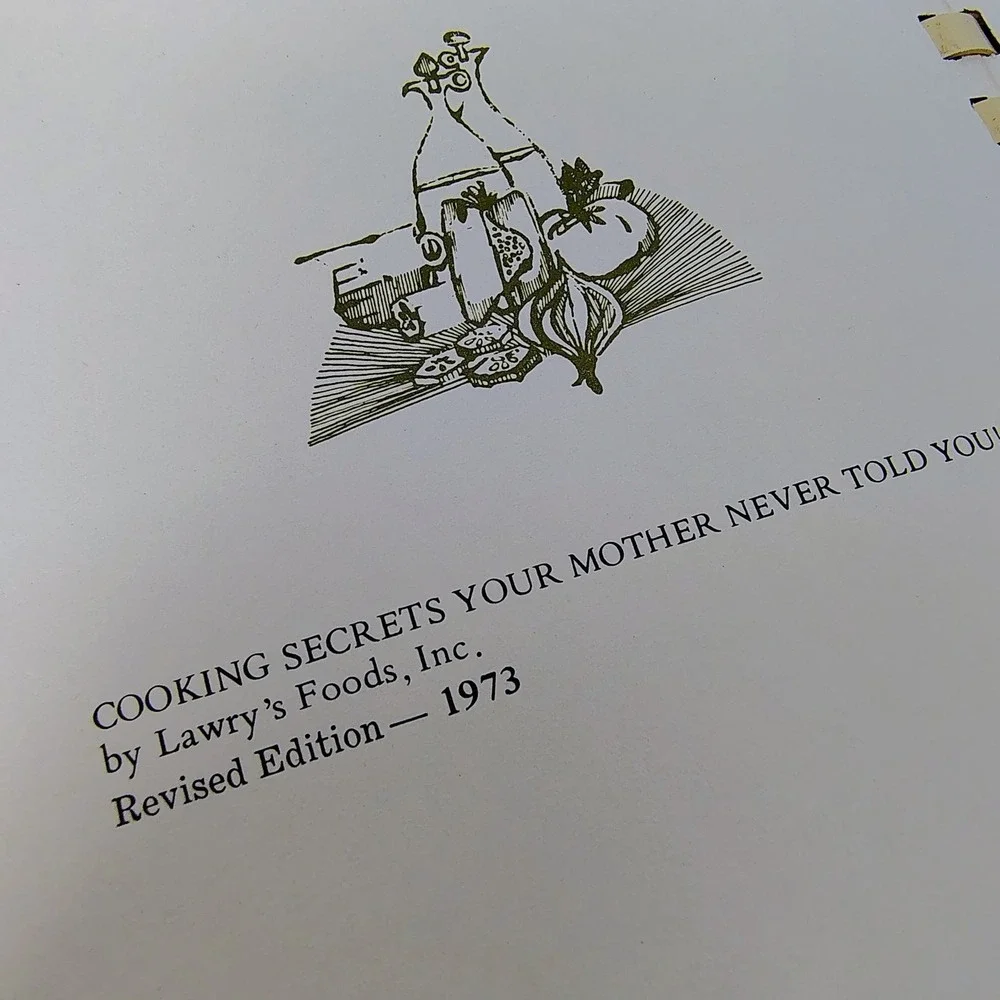 Cooking Secrets Your Mother Never Told You 1973 Cookbook Revised Edition Lawry's